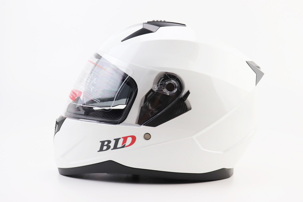 Шолом інтеграл, закритий (сертифікація DOT)+відкидні окуляри BLD-M67 М (57-58см), БІЛИЙ глянець Киев - изображение 4