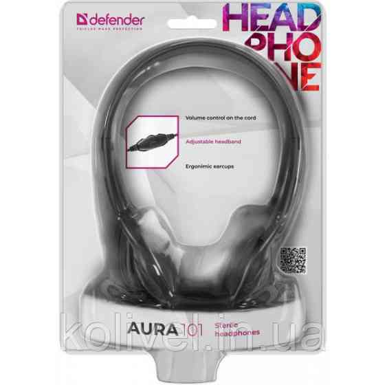 Навушники Defender накладні Aura 101 чорний (63101) Київ