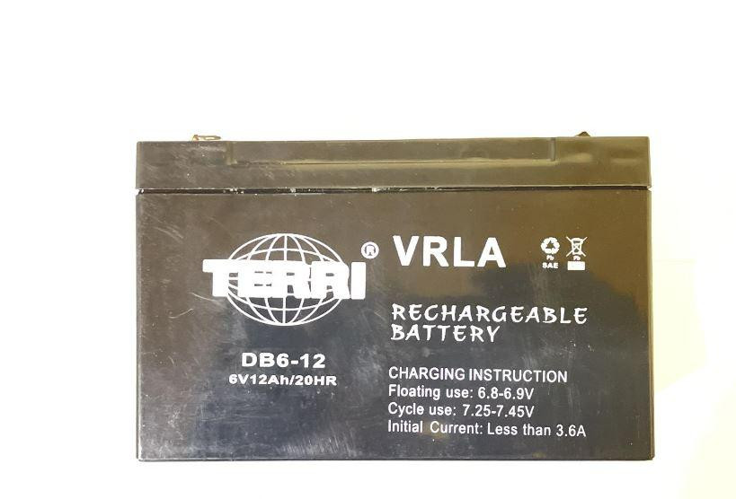 Акумулятор 6V 12А AGM (151х51х100) (DB6-12) электротехники Мукачево - изображение 1