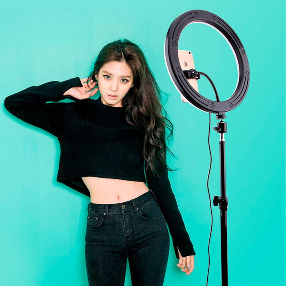 Кольцевая лампа RGB 26 см, MJ260 + Подарок Штатив для кольцевой лампы 0,66-2 м / Студийный свет Киев - изображение 4