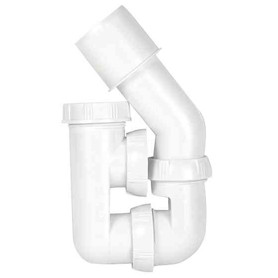 Wirquin Cифон для ванны с пробкой на цепочке и адаптером Ø40/50мм WIRQUIN (9543420) Киев