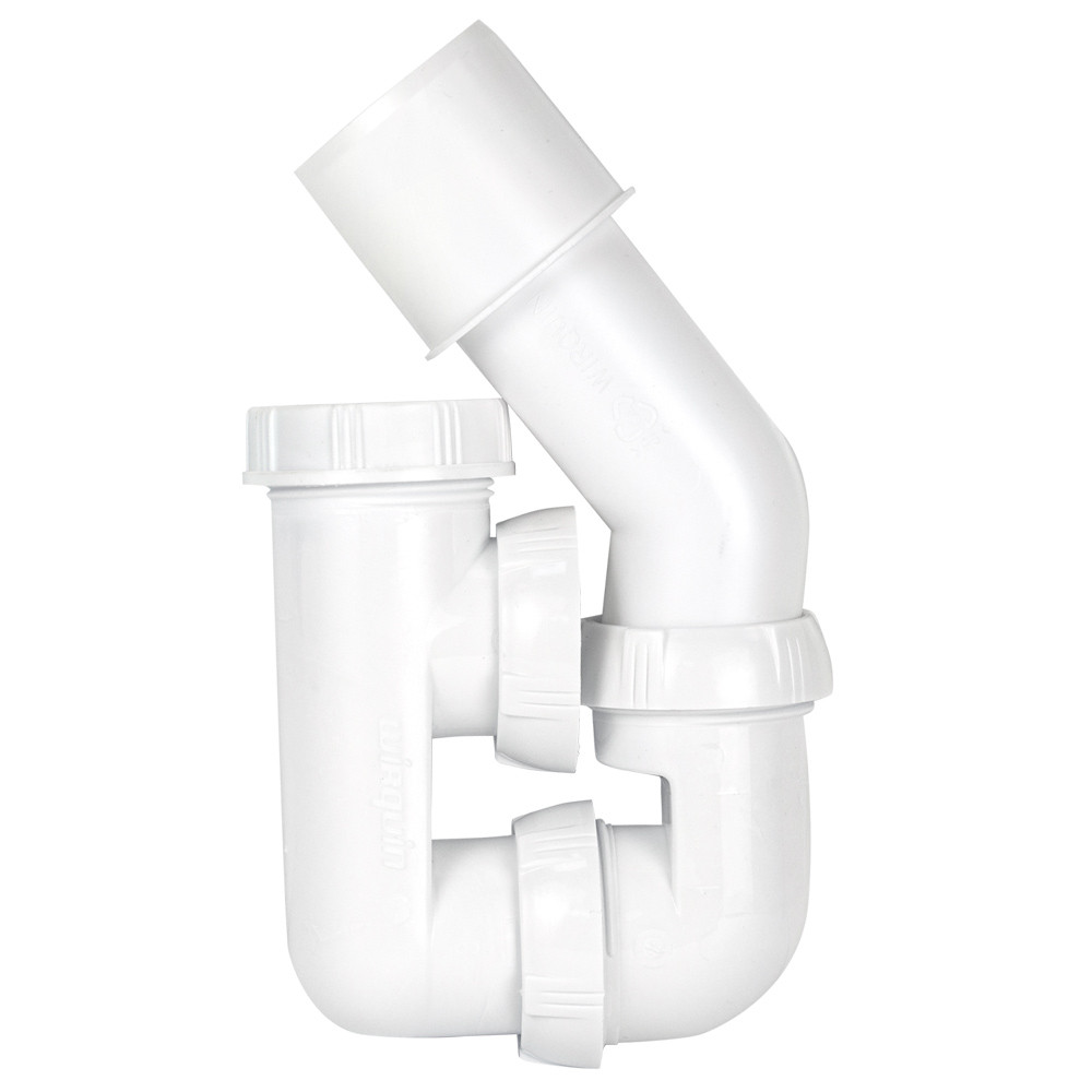 Wirquin Cифон для ванны с пробкой на цепочке и адаптером Ø40/50мм WIRQUIN (9543420) Киев - изображение 5