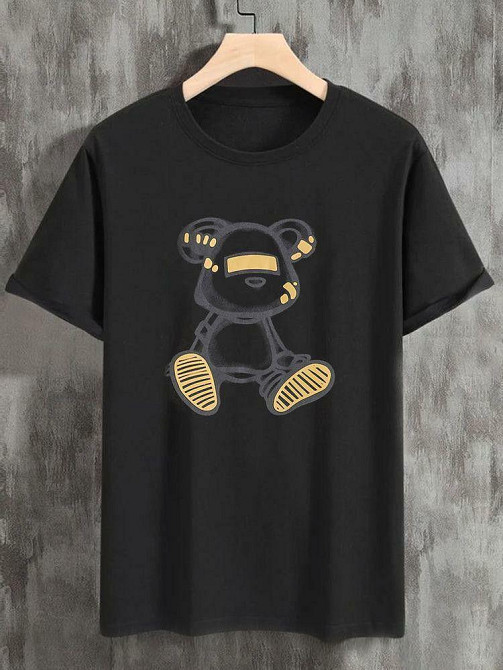 Футболка чоловіча с принтом  44 Чорний 2634326219 Дніпро - фото 1