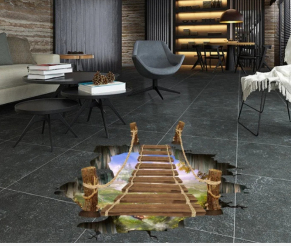 Декоративная наклейка Деревянный мост 3D Киев - изображение 4