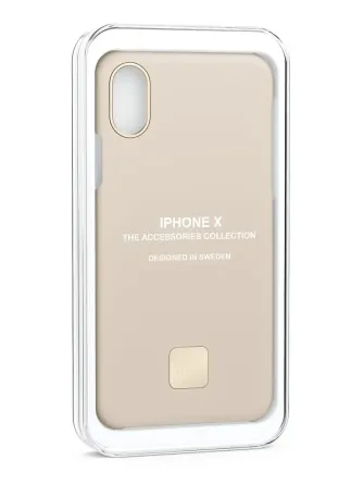 Чехол Happy Plugs для iPhone X и Айфона XS, пластиковый, удобный, тонкий и лёгкий, Case Nude Киев