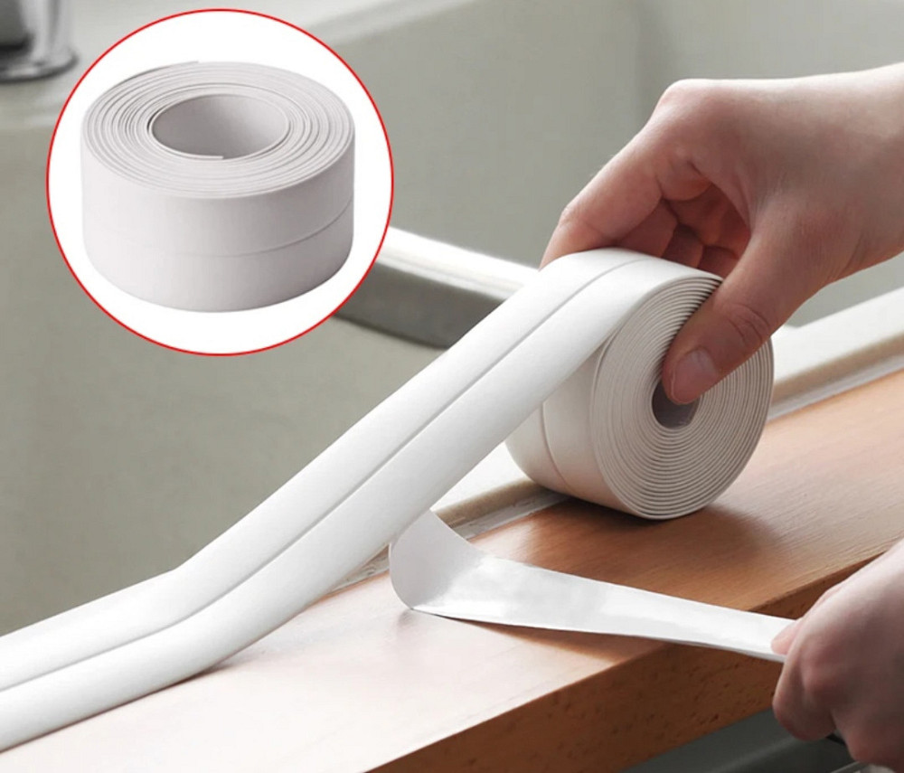 Водонепроницаемая клейкая лента длинна 3.2 м а ширина 3.8 см белый Киев - изображение 1