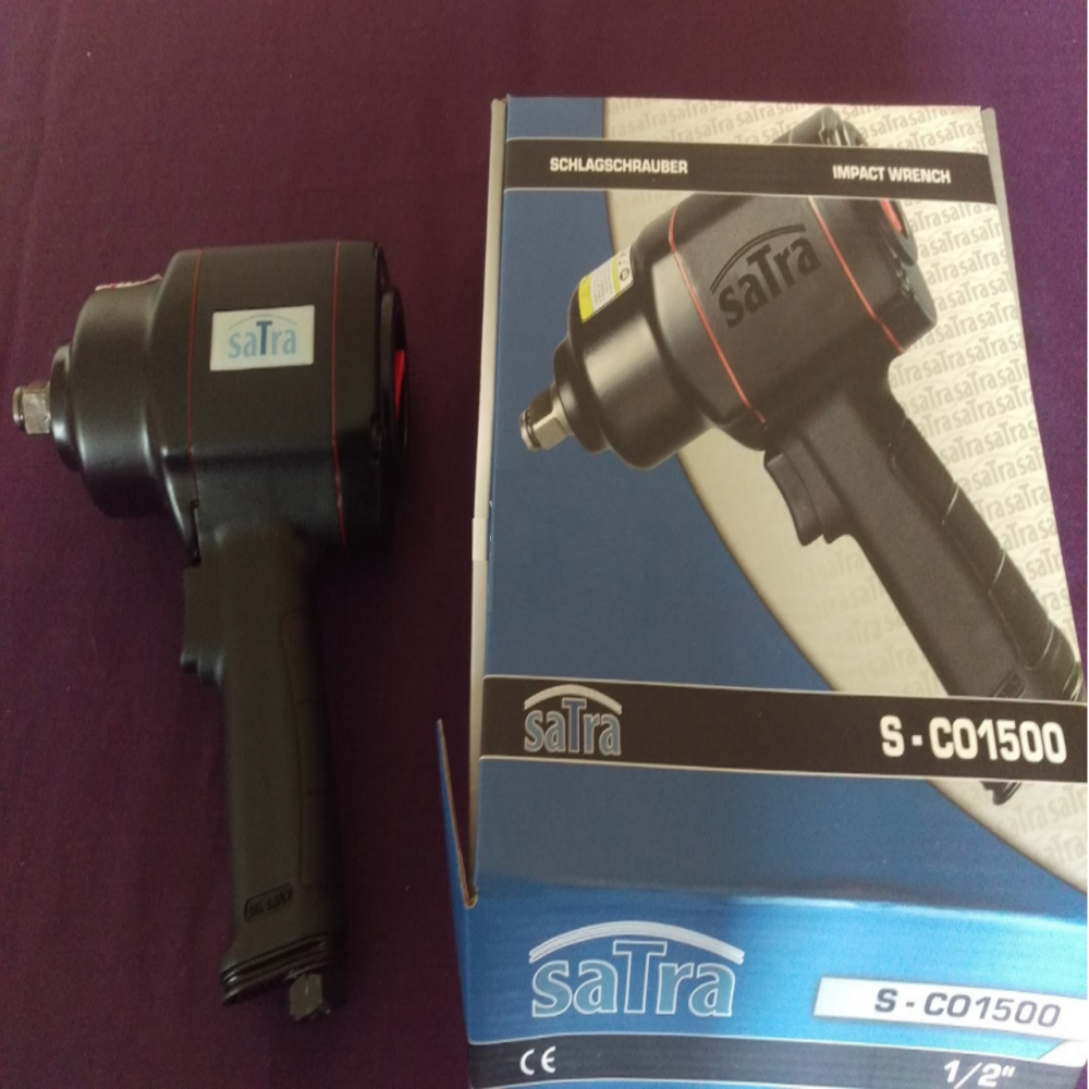 Гайкерт Пневматичний ударний SATRA S-CO1500 1/2 1500 1500 Нм для автосервіса шіномонтажу SТО композитний корпус Чернігів - фото 1