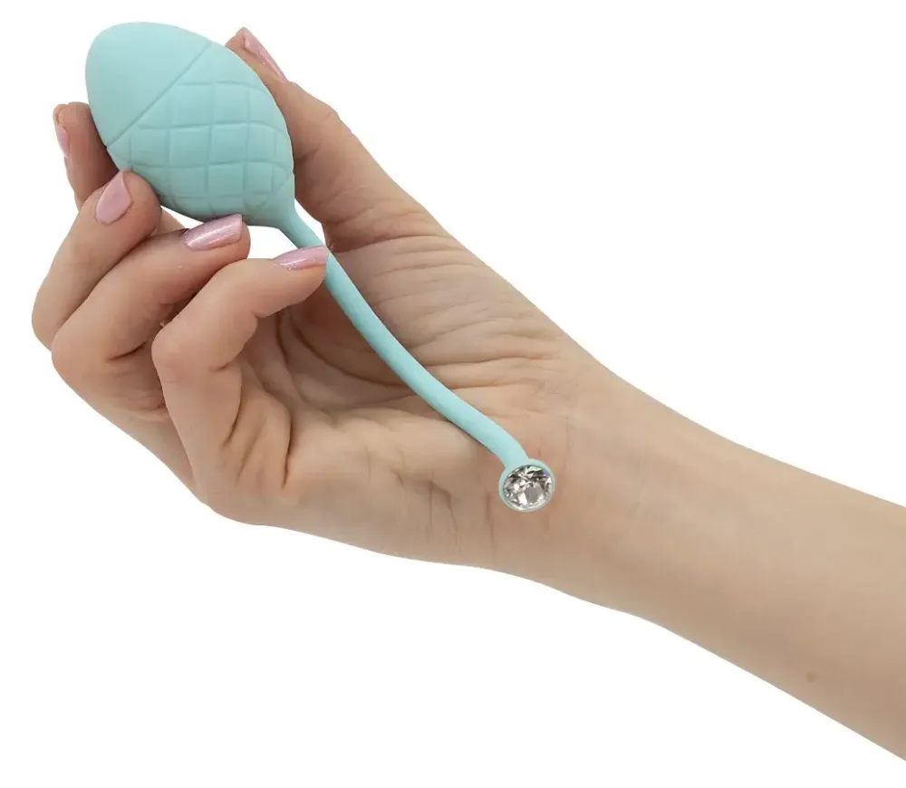 Розкішні вагінальні кульки PILLOW TALK - Frisky Teal з кристалом, діаметр 3,2 см, вага 49-75 гр Львів - фото 3