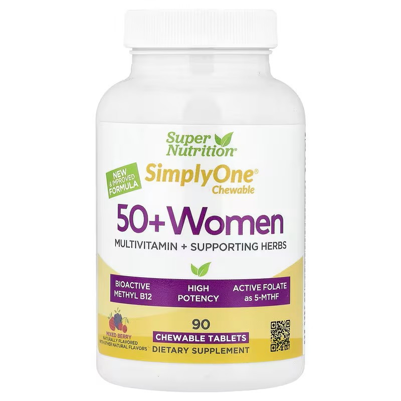 50+ Women Multivitamin + Supporting Herbs, Mixed Berry , 90 Chewable Tablets Луцк - изображение 1
