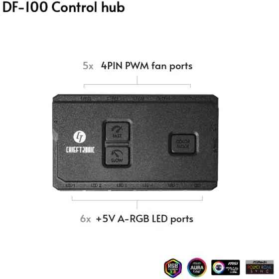 Контролер керування вентиляторами/підсвіткою Chieftec DF-100 Винница