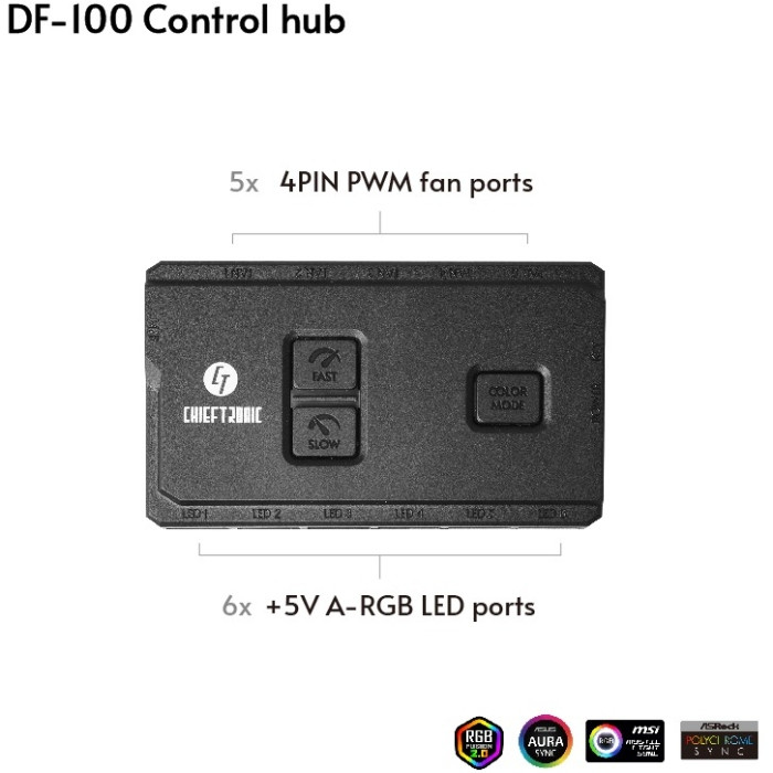 Контролер керування вентиляторами/підсвіткою Chieftec DF-100 Винница - изображение 2