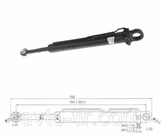 Циліндр підйому кабіни Scania 4 Луцьк - фото 1