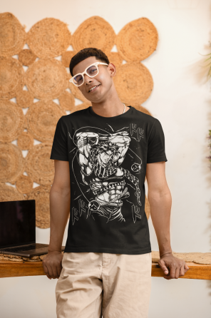 Футболка аниме Джодио Джоестар Джоджо С оверсайз (S/M/L) Черний AnimeJ0697 Днепр