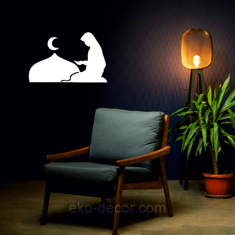 Декоративне настінне Панно «Іслам» Декор на стіну 50*32 см, Білий Київ - фото 9