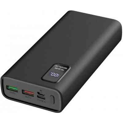 Зовнішній зарядний пристрій Platinet 20000 mAh PD3.0+QC3.0 22.5W LED (PMPB20WQC727B) Black Вінниця