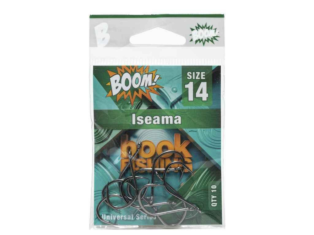 Крючок для мирной рыбы Iseama No14 (10 шт/уп) (BN) ТМ BOOM Киев - изображение 1