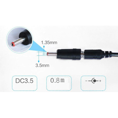 Кабель питания USB to DC 3.5x1.35mm + 5.5x2.1mm 9V-12V Dynamode (KWS-912V) Винница - изображение 5