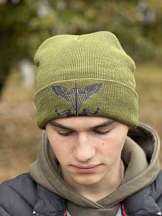 Шапка утеплена чорна ДШВ Черновцы