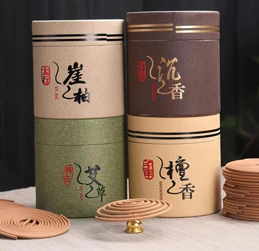 Набор из 48 ароматических спиралек - Агаровое дерево, ароматерапия для релаксации. Аромат Agarwood Киев - изображение 3