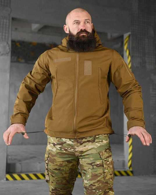 Весняна тактична куртка софтшел masad кайот ВТ76570 Одеса - фото 8