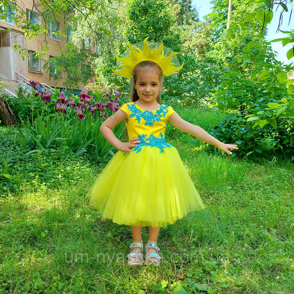 Жовта святкова сукня в патріотичних кольорах Кривой Рог - изображение 5