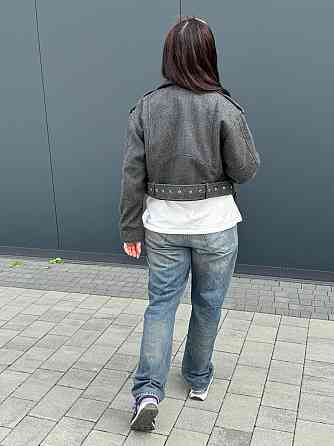 Женская куртка косуха кашемир Серый M Харьков