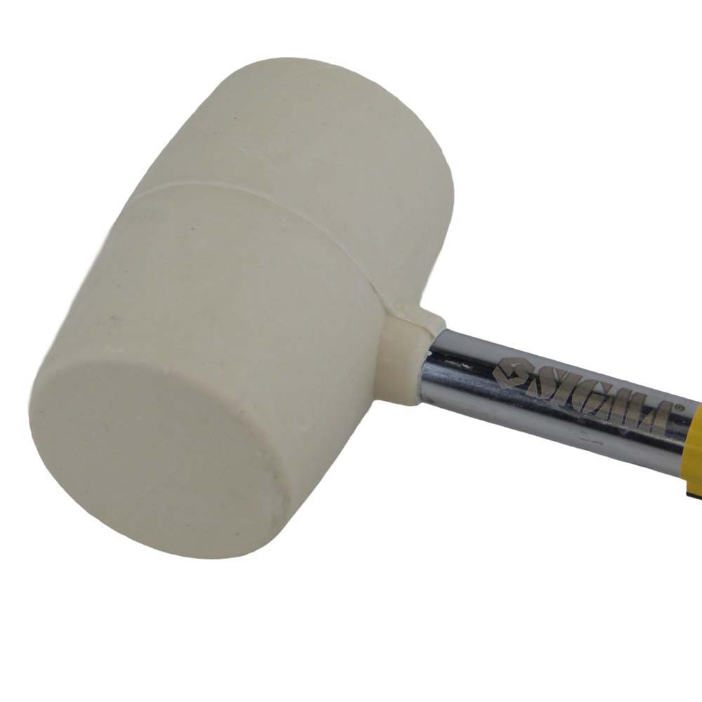 Sigma Киянка резиновая белая 225г металлическая обрезиненная рукоятка SIGMA (4317401) Коломия - фото 3