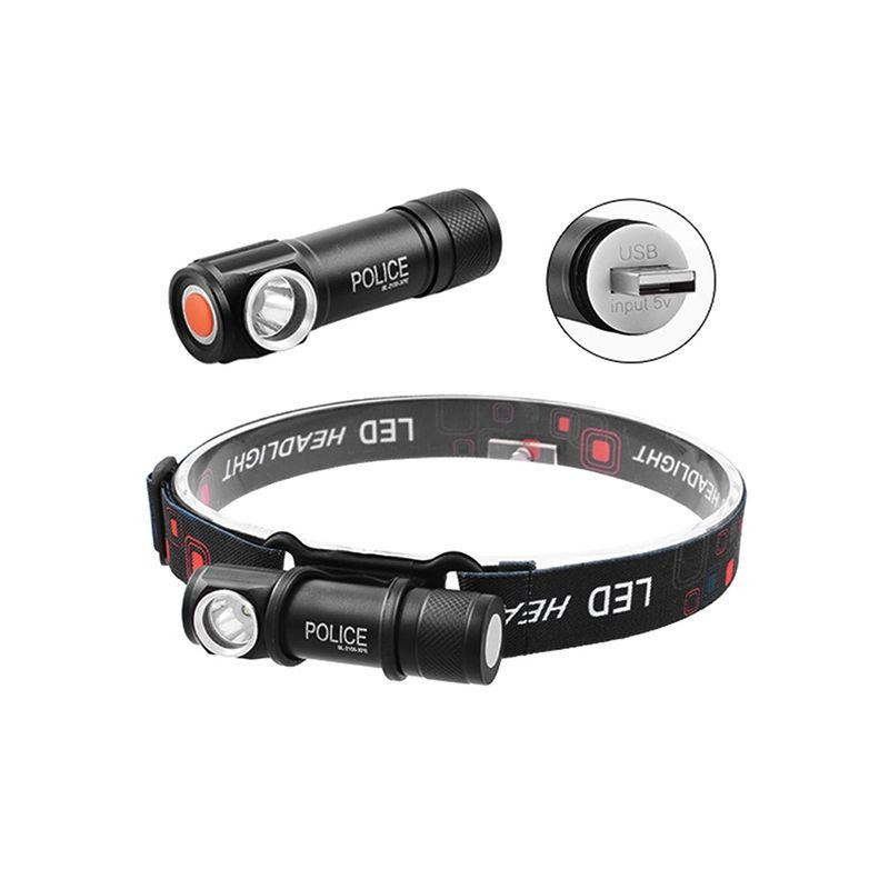 Мощный налобный фонарь STENSON POLICE 2155-XPE, LI-ION акумулятор, магн, USB Бровары - изображение 2