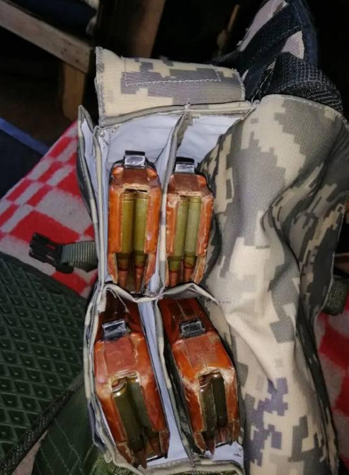 Підсумок подвійний для РПК та АК з кріпленням моллі (Molle), підсумок на 4 магазини на пояс рпс пікс Днепр - изображение 2