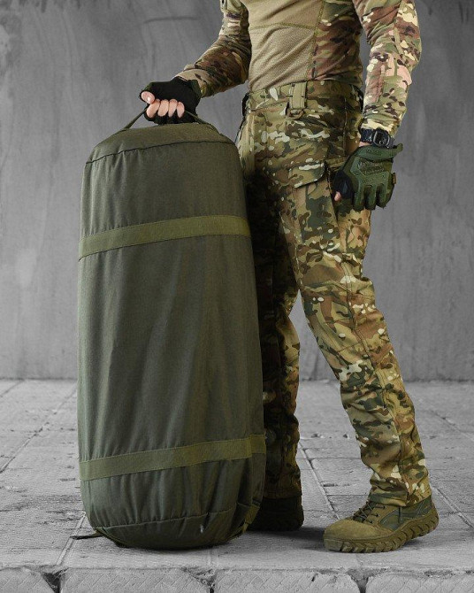 Баул кордюра 120 л олива НП4932 Одесса - изображение 2