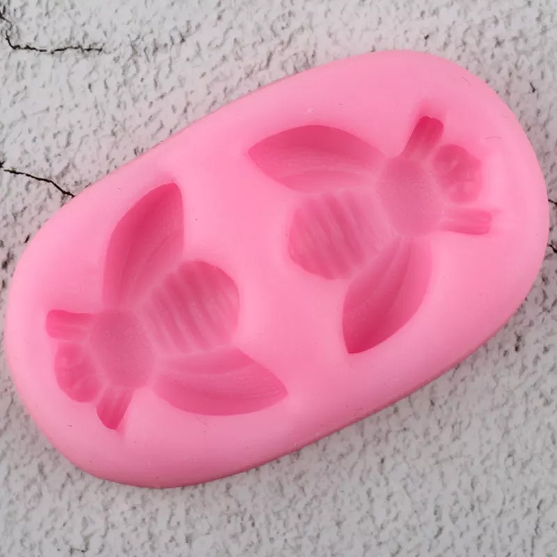 Форма силиконовая Пчела 54 на 31 мм розовый Киев - изображение 6