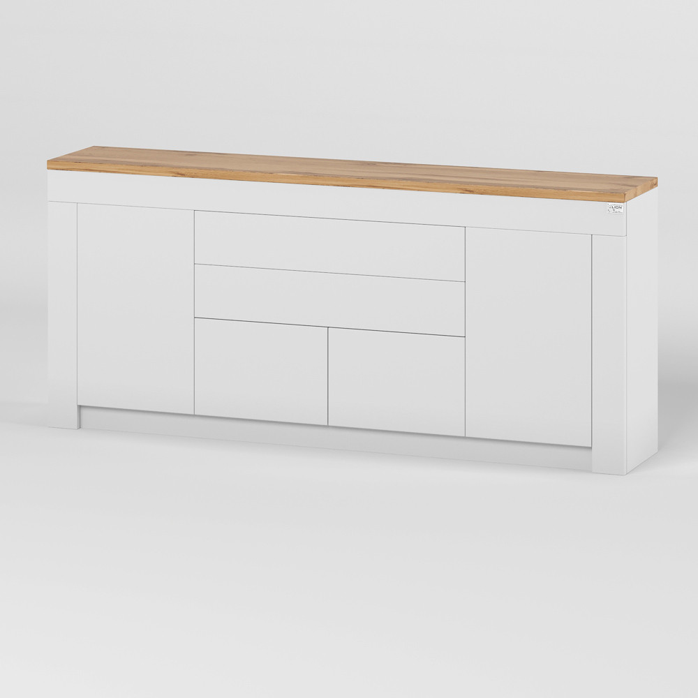 Великий комод LION Ларрі-2 Нiмфея альба/Дуб Аппалачи (LION-041006) Львів - фото 2