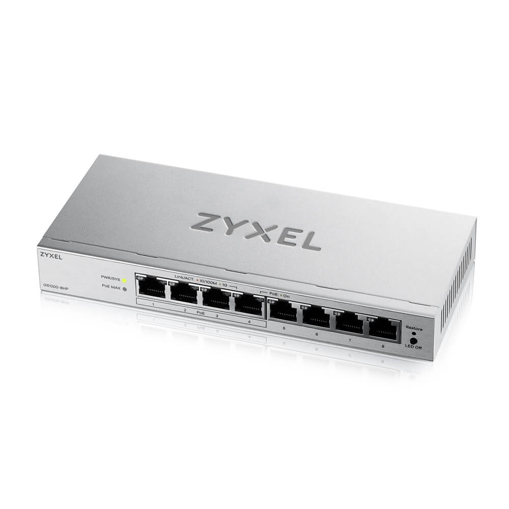 Коммутатор ZYXEL GS1200-8HP v3 (GS1200-8HPV3-EU0101F) ( 27487 ) Харків - фото 4