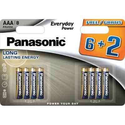 Батарейка Panasonic AAA LR03 Everyday Power * 8(6+2) (LR03REE/8B2F) Винница