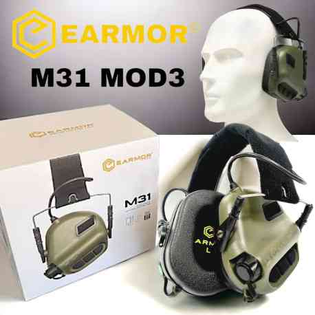 Наушники тактические активные Earmor M31 MOD3 оригинал | Наушники для стрельбы шумоподавляющие. a842 Одесса