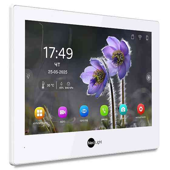 IP-відеодомофон 8 дюймів з Wi-Fi NeoLight ALPHA Hybrid white Київ