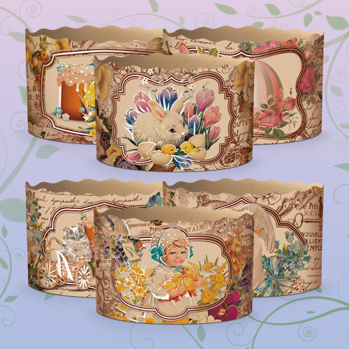 Форми для Пасок 400 гр d130 h85 Вікторіанські 50 шт/пач. Харків - фото 2