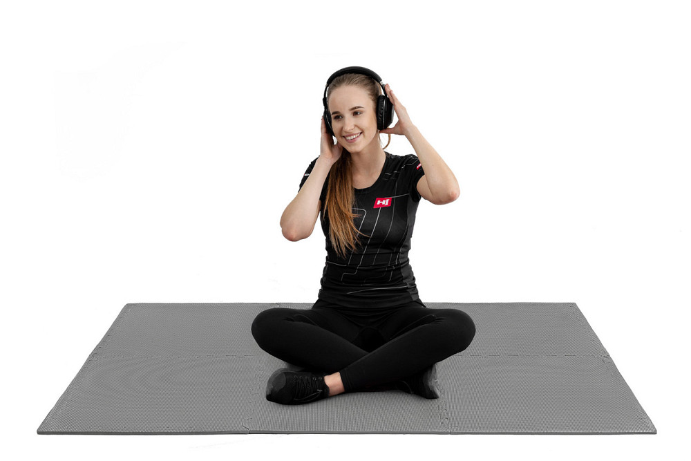 Мат-пазл Hop-Sport EVA 1см HS-A010PM - 6 частин сірий Київ - фото 8