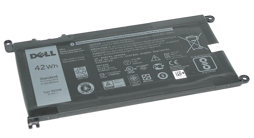 Аккумулятор для ноутбука Dell WDX0R Inspiron 15-5538 11.4V Black 3500mAh Orig Вінниця - фото 1
