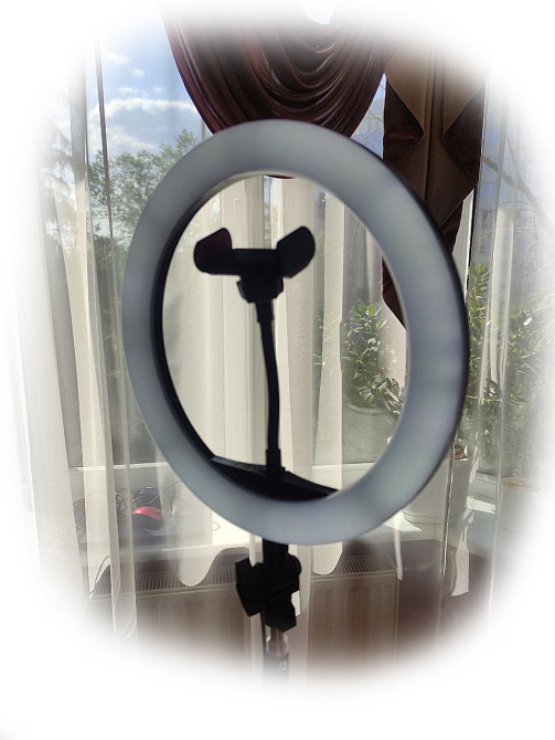 Яркая кольцевая лампа + штатив 2 метра! Для фото и видео. Для блога. Киев - изображение 4