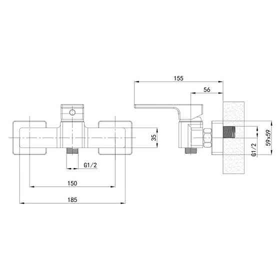 Смеситель для ванны Mixxus Premium DANTE 009 EURO White-Chrome MI6795 Харьков