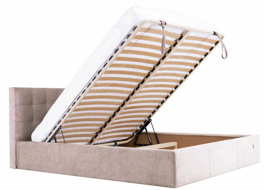 Ліжко Двоспальне Chester VIP 160 х 190 см Місті Mocco З додатковою металевою цільнозварною рамою Мокко Дніпро - фото 19