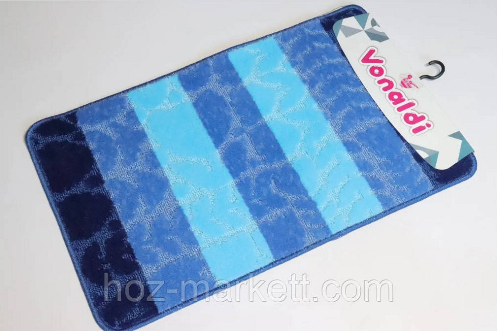 Коврики для ванной и туалета голубые комбинированные 100 х 60  Турция Харьков - изображение 1