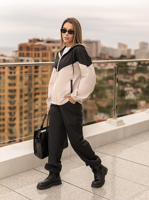 Стильний жіночий костюм з плащівки "Wolf"| Батал Київ - фото 3