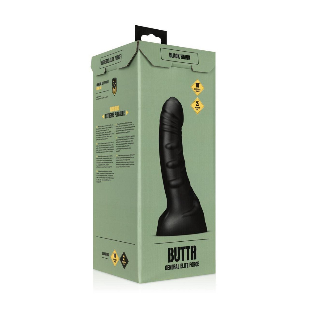 Фалоімітатор BUTTR — Black Hawk Curved Anal Dildo Sex Aura Київ - фото 10