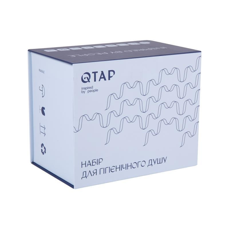 Гигиенический душ из латуни Qtap Inspai-Varius круглый QTINSVARBСRV00440001 Black Matt Харьков - изображение 7