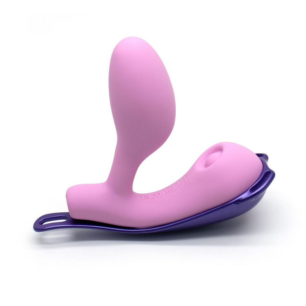 Виброяйцо под одежду KISSTOY Viosecret Pro, с пульсацией для клитора, трусики-стрепы в комплекте Sex Aura Киев - изображение 1