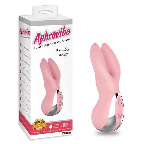 Вибратор для клитора в виде кролика Chisa Aphrovibe Dreamlike Rabbit, розовый Sex Aura Киев