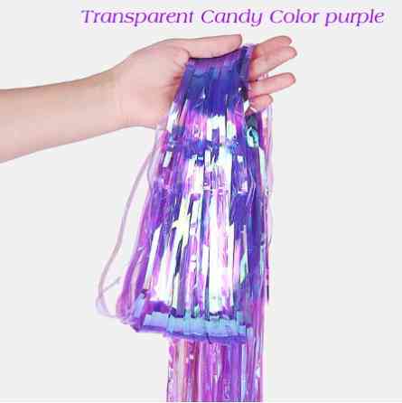 Дождик для фотозоны 2 м на 1 м конфетно фиолетовый Киев