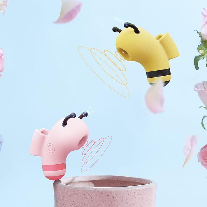 Вакуумний стимулятор із мікрострумами CuteVibe Beebe Yellow, на палець Sex Aura Київ - фото 6